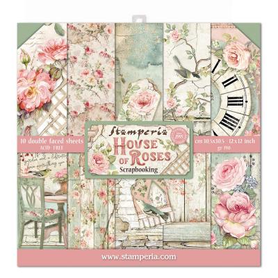 Stamperia House of Roses Designpapier - Paper Pack